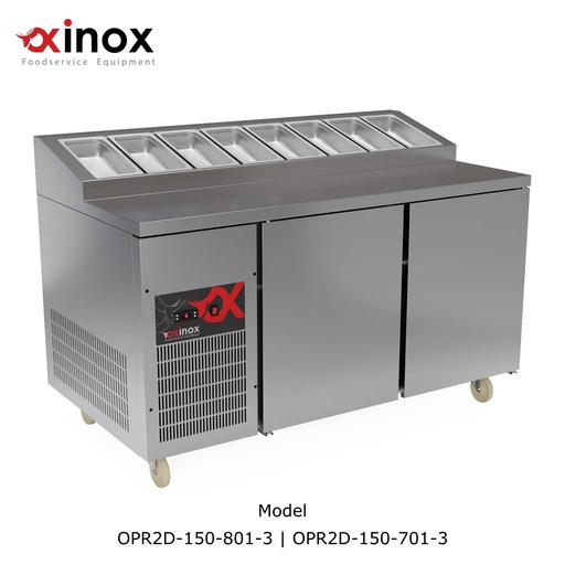 [OPR2D-150-801/3] Pizza Refrigerated Counter two doors