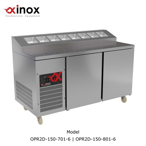 [OPR2D-150-701/6] Pizza Refrigerated Counter two doors