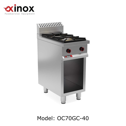 [Oxinox model OC70GC-40] Gas cooker 2 open burners