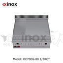 Electric grill double zone  1/3 ribbed &2/3 smooth cooking plate 