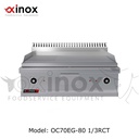 Electric grill double zone  1/3 ribbed &2/3 smooth cooking plate 