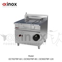 Gas tilting bratt pan