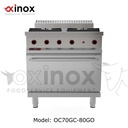 Gas cooker 4 open burners with gas oven