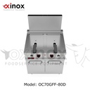 Gas double tank deep fat fryer