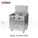 Gas double tank deep fat fryer