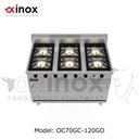 Gas cooker 6 open burners w/ maxi gas oven
