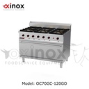 Gas cooker 6 open burners w/ maxi gas oven