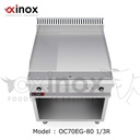 Electric grill double zone  1/3 ribbed & 2/3 smooth cooking plate