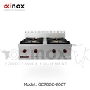 Gas cooker 4 open burners - table top