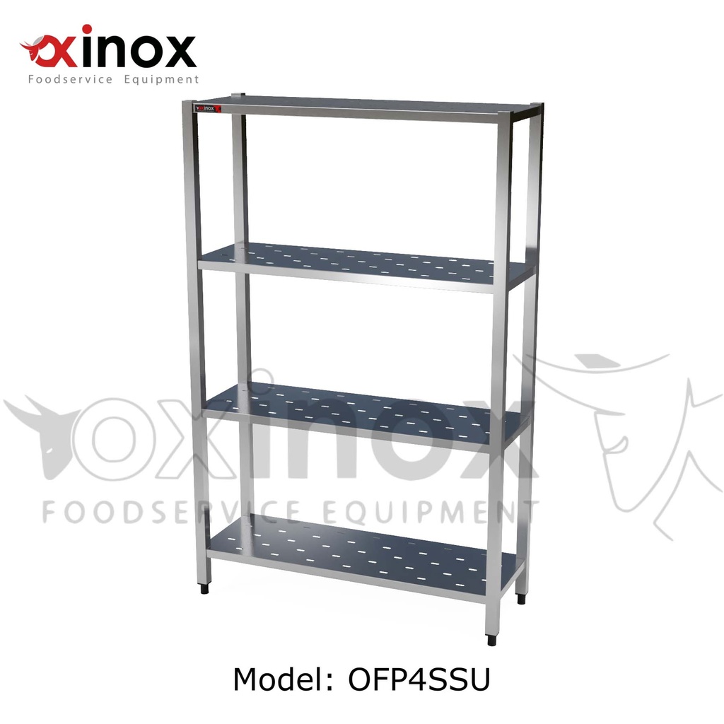 Shelving Unit- Four Stainless steel tiers