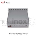 Electric grill double zone smooth cooking plate