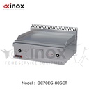 Electric grill double zone smooth cooking plate