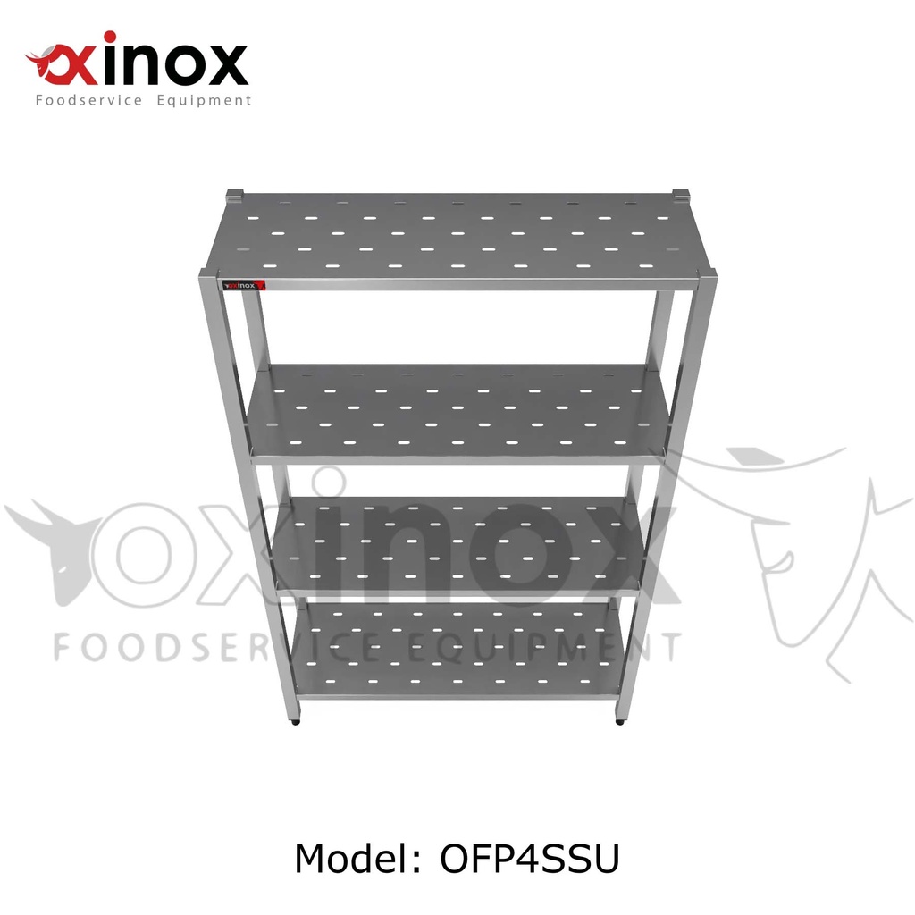 Shelving Unit- Four Stainless steel tiers