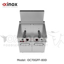 Gas double tank deep fat fryer