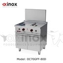 Gas double tank deep fat fryer