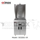 Gas Shawerma Grill with base cabinet