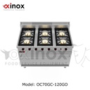 Gas cooker 6 open burners w/ maxi gas oven