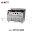 Gas cooker 6 open burners w/ maxi gas oven
