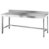 Work table with backsplash Without under shelf
Dims: 1700x700x850 mm