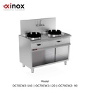 Wok Range Two burner On open cabinet