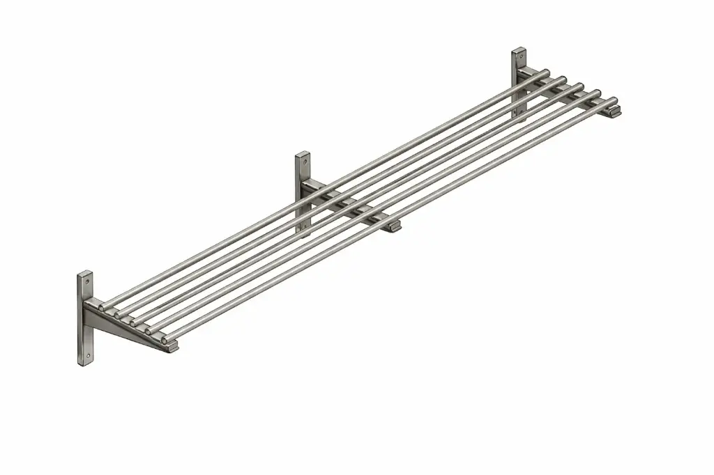 Tubular Wall Mounted Shelf
Dims: 1600x400x40 mm