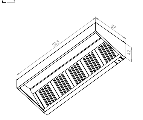 Wall Mounted Exhaust Hoods-Single Skin 90