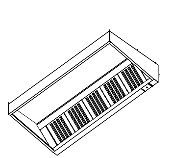 Wall Mounted Exhaust Hoods-Single Skin 100