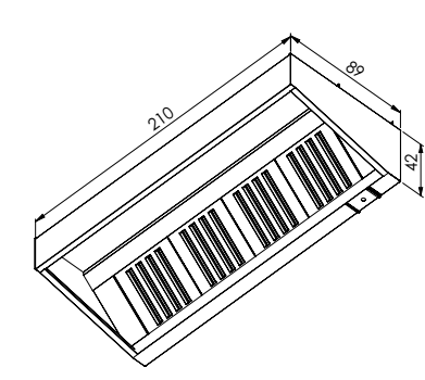 Wall Mounted Exhaust Hoods-Single Skin 110