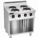 Electric cooker 4 circular hot plate
Dims: 800x700x850 mm