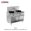 Wok Range Two burner On open cabinet