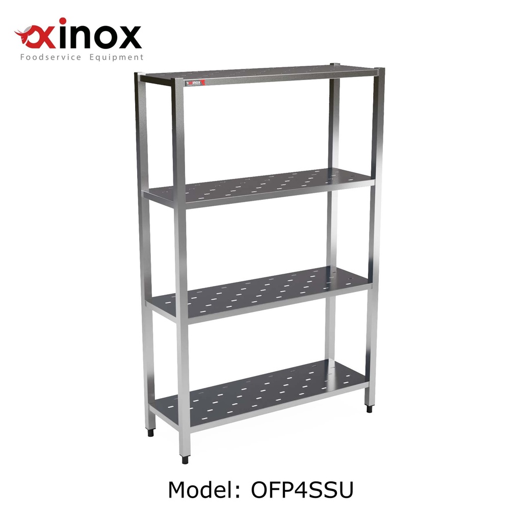  Shelving Unit- Four Stainless steel tiers
Dims: 1400x500x1800 mm