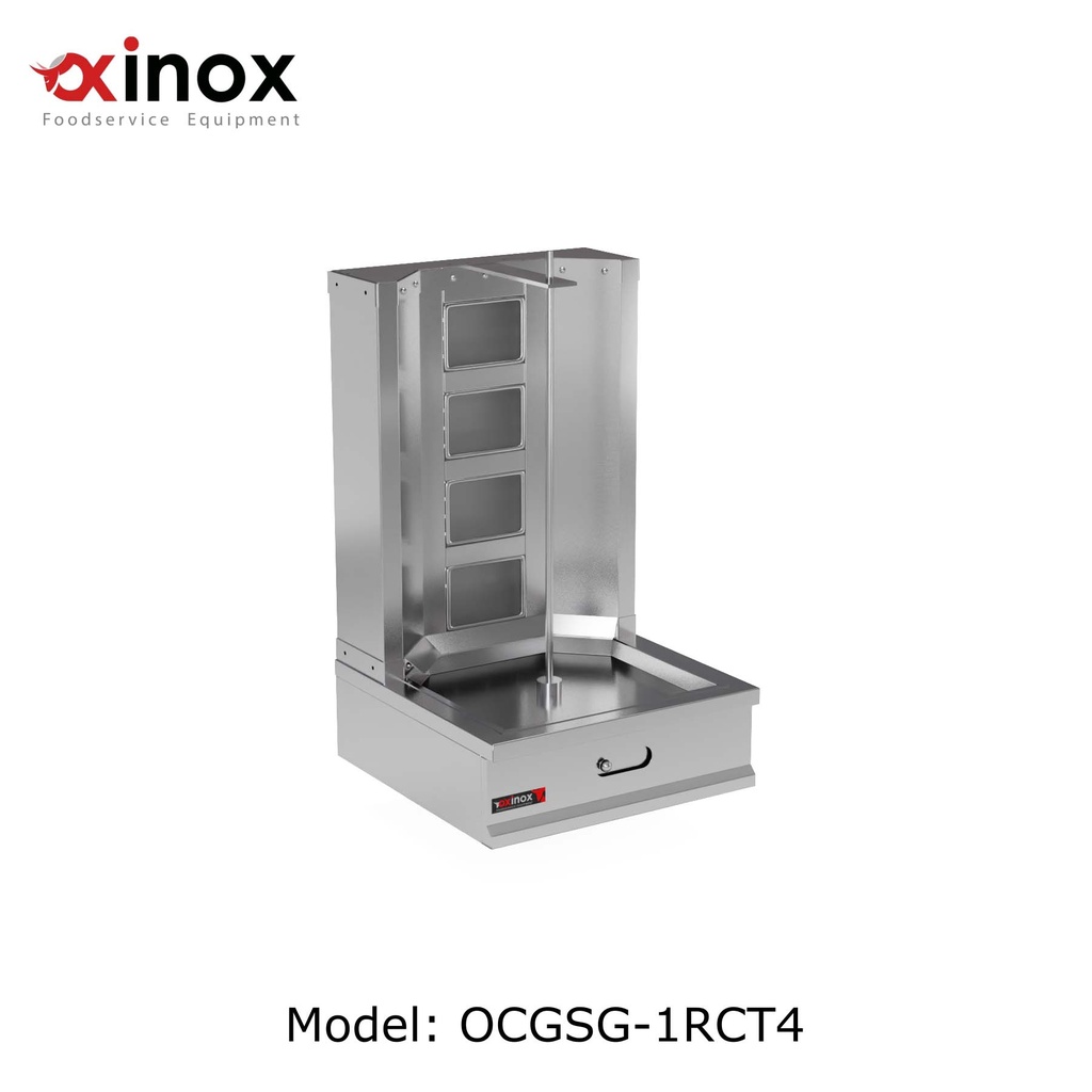 Gas Shawerma Grill Counter Top
Dimensions (700x700x1000 mm)