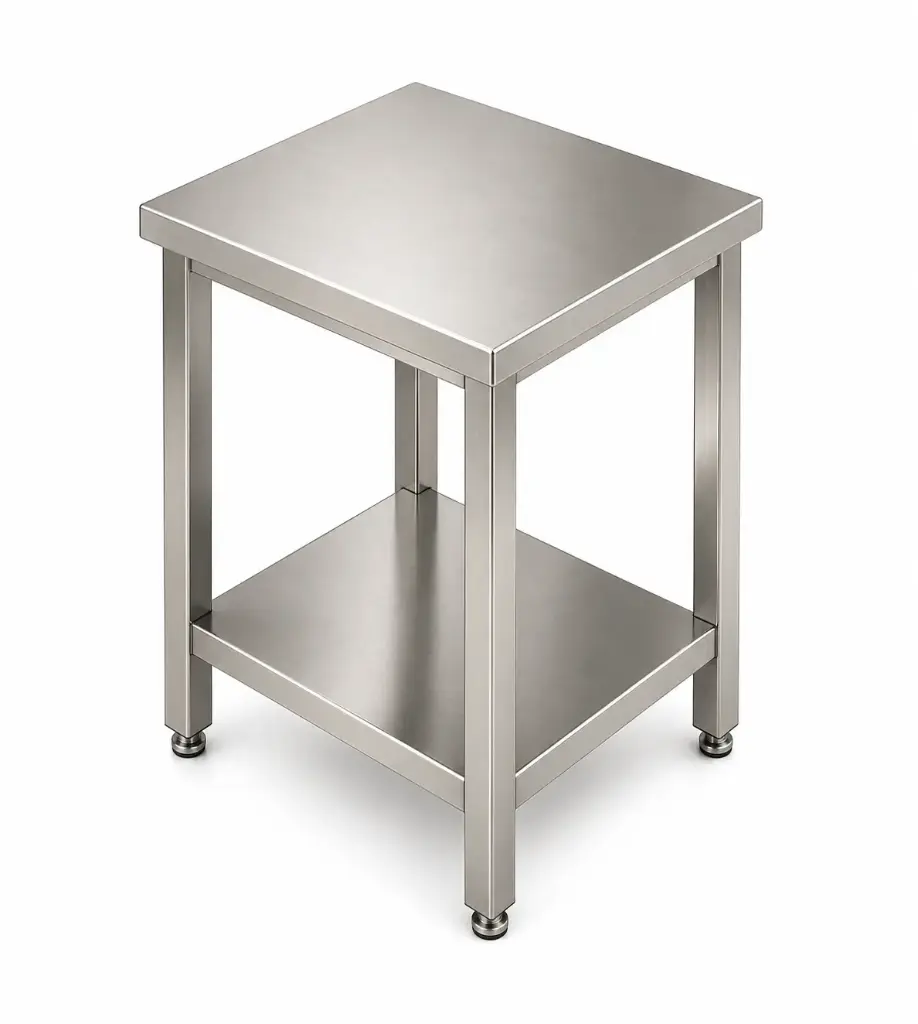 Central Table With under shelf
Dims: 400x700x850 mm