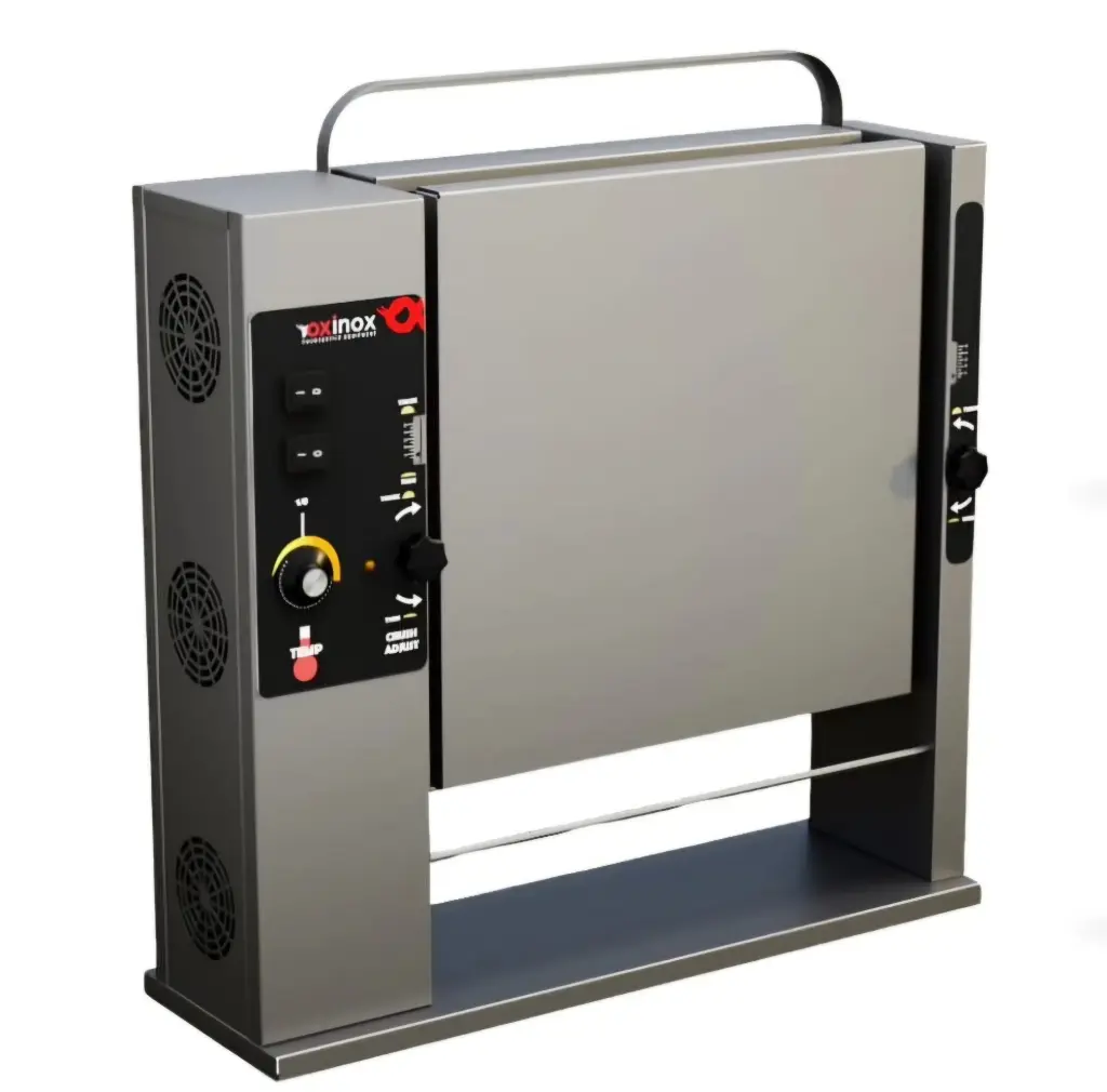 Vertical electric conveyor toaster
Dimensions: 600x200x580mm