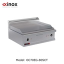 Electric grill double zone smooth cooking plate