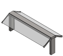 Sneeze Glass Double Side
Dimensions (1500x800x600 mm)