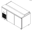 Salad Refrigerated Counter two doors