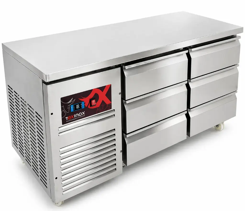Under Counter Refrigerator six drawers
Dims: 1500x700x850 mm