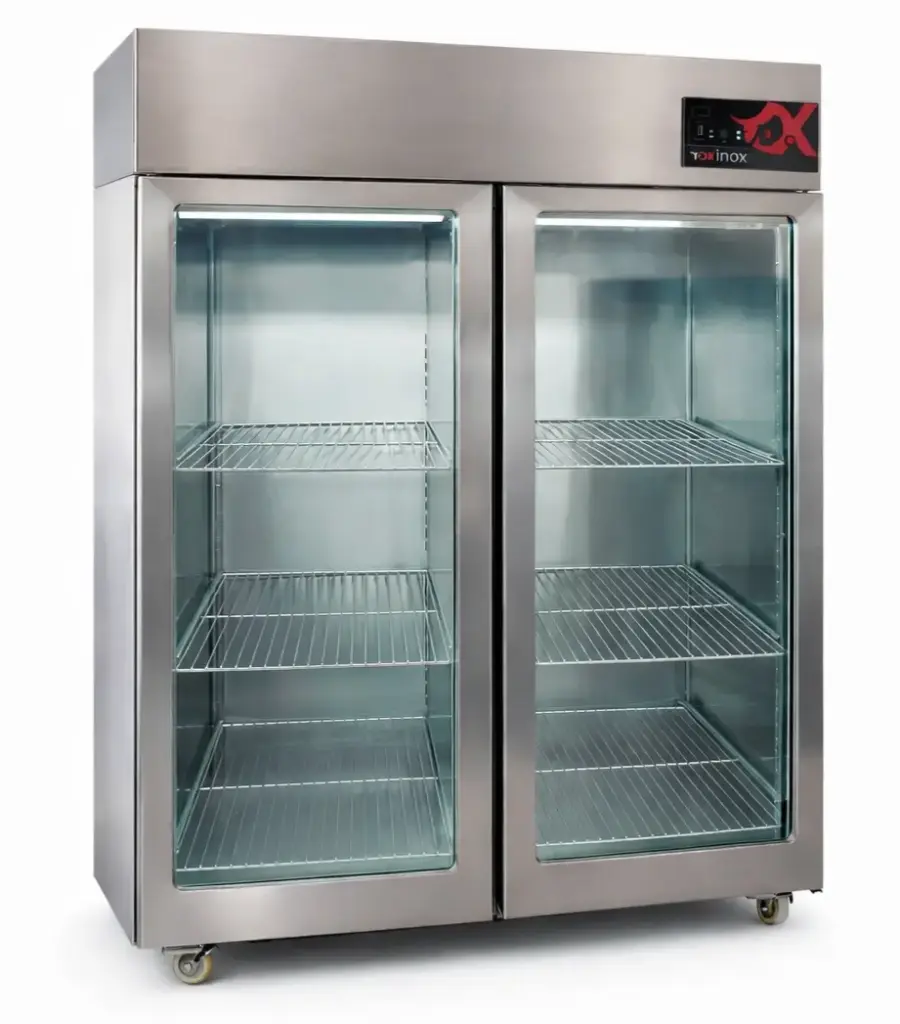Upright Refrigerator Double Glass door
Dims: 1430x800x2150 mm