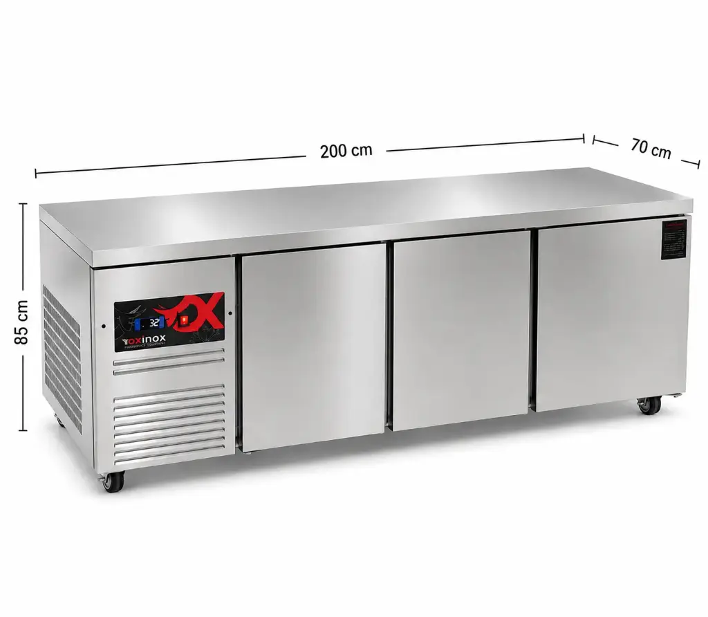 Under Counter Freezer three doors
Dims: 2000x700x850 mm