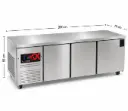 Under Counter Freezer three doors
Dims: 2000x700x850 mm