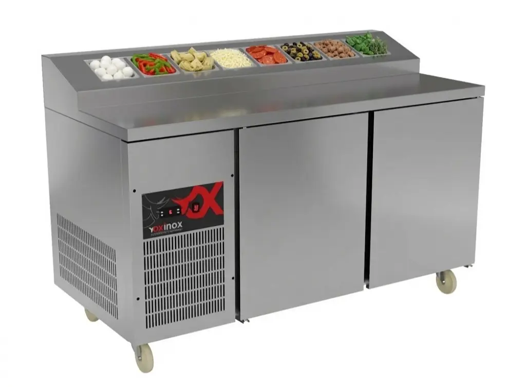 Pizza Refrigerated Counter two doors
Dims: 1500x800x850 mm