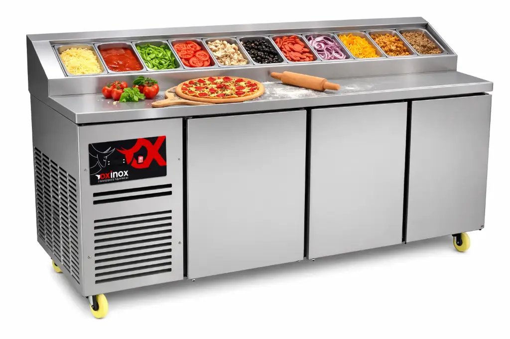 Pizza Refrigerated Counter three doors
Dims: 2000x700x850 mm