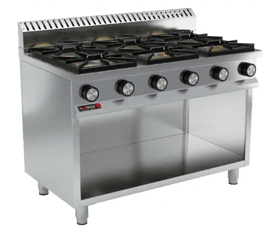 Gas cooker 6 open burners