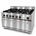 Gas cooker 6 open burners w/ maxi gas oven
Dims: 1200x700x850 mm