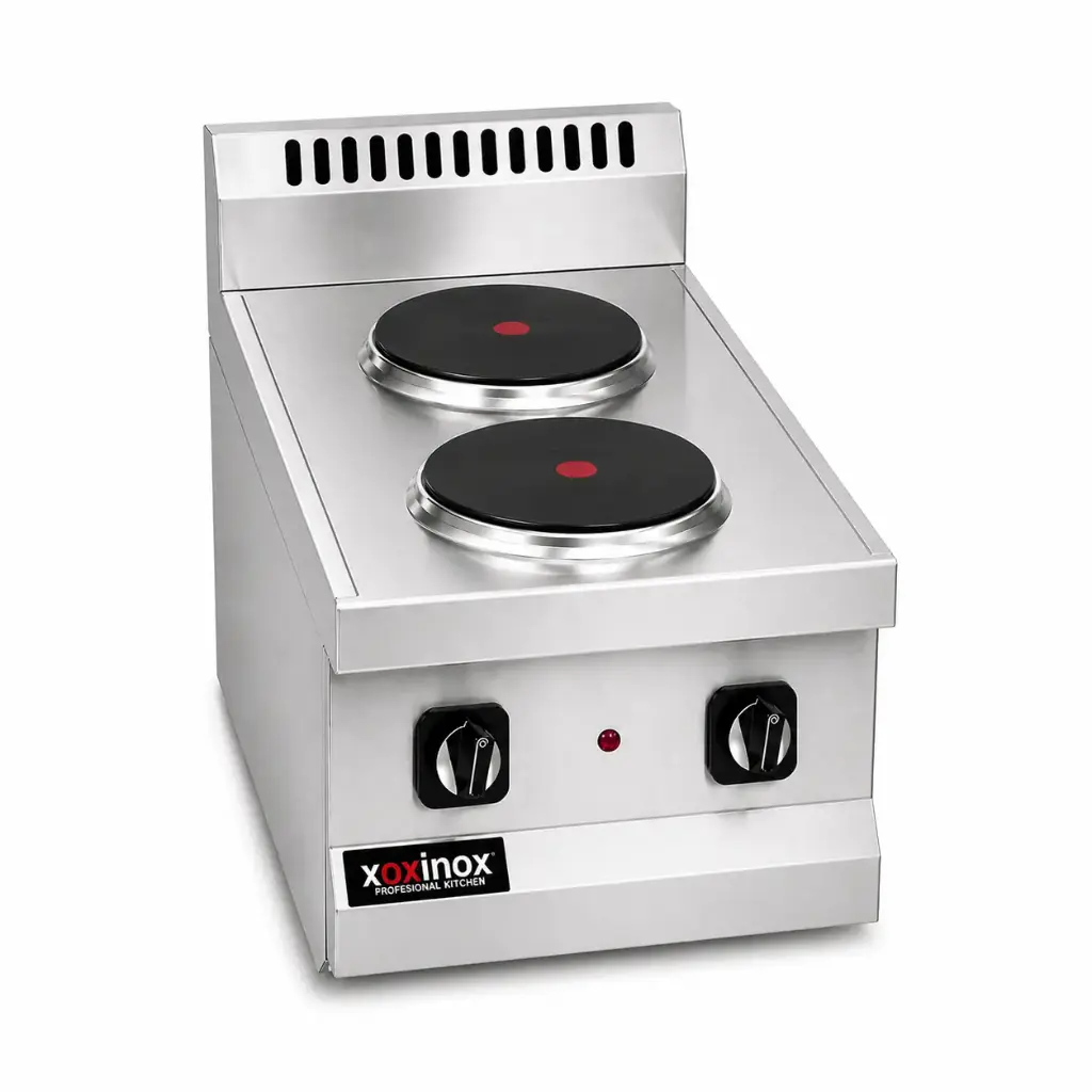 Electric cooker 2 circular hot plate
Dims: 400x700x250 mm