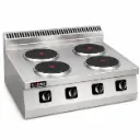 Electric cooker 4 circular hot plate
Dims: 800x700x250 mm