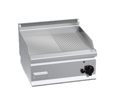 Gas grill double zone  1/3 ribbed & 2/3 smooth cooking plate