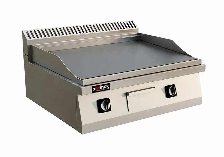 Electric grill double zone smooth cooking plate
Dims: 600x700x250 mm
