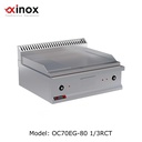 Electric grill double zone  1/3 ribbed &2/3 smooth cooking plate 
